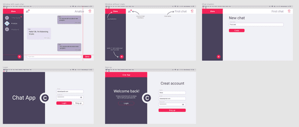 Figma mockups