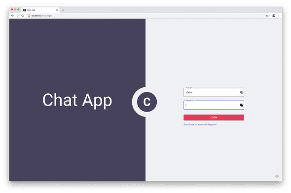 Chat App Main Page
